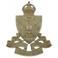 Edinburgh University Training Corps (T.A.) Cap Badge - King's Crown