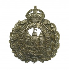 Birmingham City Police Small Wreath Cap Badge - King's Crown