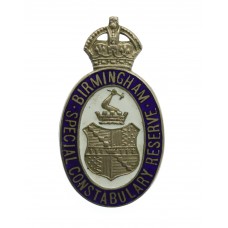 Birmingham Special Constabulary Reserve Enamelled Lapel Badge - K