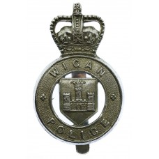 Wigan Borough Police Cap Badge - Queen's Crown