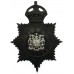 Wigan Borough Police Night Helmet Plate - King's Crown