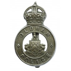 Oldham Borough Police Cap Badge - King's Crown