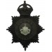 Oldham Borough Police Night Helmet Plate - King's Crown