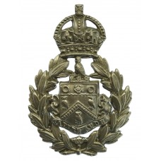 Oldham Borough Police Wreath Helmet Plate - King's Crown