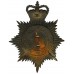 Northumberland Constabulary Night Helmet Plate - Queen's Crown