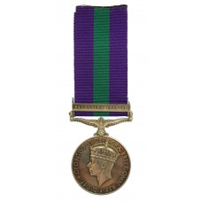 General Service Medal (Clasp - Palestine 1945-48) - Cfn. R. Machi