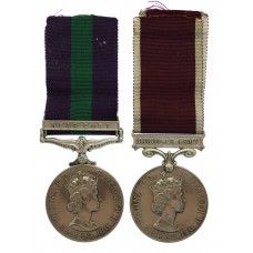 General Service Medal (Clasp - Near East) and Long Service & 