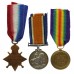 WW1 Mentioned In Despatches 1914-15 Star Medal Trio - Pte. J. Epton, Royal Marine Light Infantry - Died 7/9/19