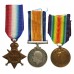 WW1 1914-15 Star Medal Trio with Original Discharge Certificate - Pte. H. Wilkinson, 8th Bn. Middlesex Regiment and 16thBn. London Regiment - Wounded
