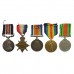 WW1 Military Medal, 1914-15 Star, British War Medal, Victory Medal and WW2 Defence Medal Group of Five - Bmbr. A. Collins, Royal Artillery