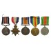WW1 Military Medal, 1914-15 Star, British War Medal, Victory Medal and WW2 Defence Medal Group of Five - Bmbr. A. Collins, Royal Artillery