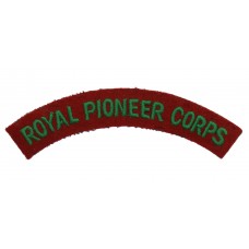 Royal Pioneer Corps (ROYAL PIONEER CORPS) Cloth Shoulder Title