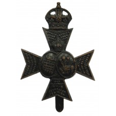 16th Bn. (Queen's Westminster & Civil Service Rifles) London Regiment Cap Badge - King's Crown