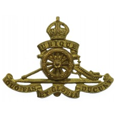 Royal Artillery (Revolving Wheel) Cap Badge - King's Crown