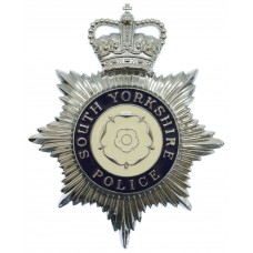 South Yorkshire Police Enamelled Helmet Plate - Queen's Crown