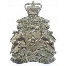 Leicester City Police Helmet Plate - Queen's Crown