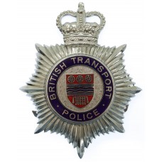 British Transport Police (B.T.P.) Enamelled Helmet Plate - Queen's Crown