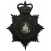 County Borough of Barrow-in-Furness Police Night Helmet Plate - Queen's Crown