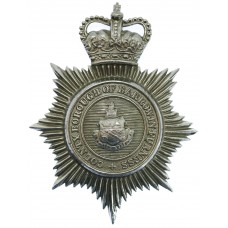 County Borough of Barrow-in-Furness Police Helmet Plate - Queen's Crown