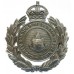 County Borough of Barrow-in-Furness Police Wreath Helmet Plate - King's Crown