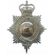 Hertfordshire Constabulary Helmet Plate - Queen's Crown