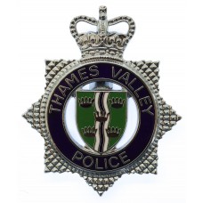 Thames Valley Police Enamelled Cap Badge - Queen's Crown