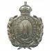 Caernarvonshire Constabulary Wreath Helmet Plate - King's Crown