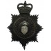 Burnley Borough Police Night Helmet Plate - Queen's Crown
