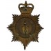 Burnley Borough Police Night Helmet Plate - Queen's Crown