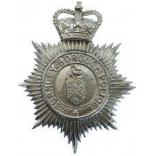 Burnley Borough Police Helmet Plate - Queen's Crown