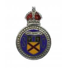 Clackmannanshire Special Constabulary Enamelled Lapel Badge - King's Crown