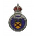 Clackmannanshire Special Constabulary Enamelled Lapel Badge - King's Crown
