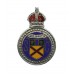 Clackmannanshire Special Constabulary Enamelled Lapel Badge - King's Crown
