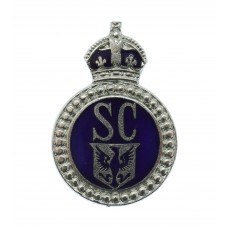 East Riding Special Constabulary Enamelled Lapel Badge - King's C