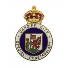 Cardiff City Special Constabulary Enamelled Lapel Badge - King's Crown
