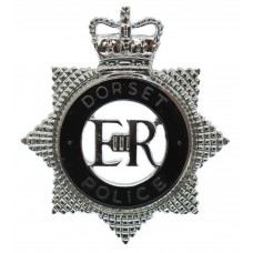 Dorset Police Senior Officer's Enamelled Cap Badge - Queen's Crow