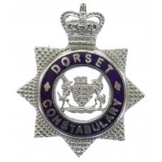 Dorset Constabulary Senior Officer's Enamelled Cap Badge - Queen's Crown