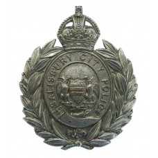 Salisbury City Police Wreath Cap Badge - King's Crown