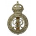 George VI Cumberland & Westmoreland Constabulary White Metal Cap Badge - King's Crown