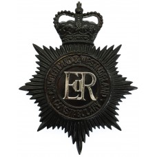 Cumberland & Westmoreland Constabulary Night Helmet Plate - Queen's Crown