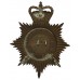 Cumberland & Westmoreland Constabulary Night Helmet Plate - Queen's Crown