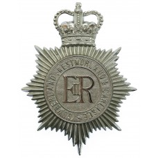 Cumberland, Westmoreland & Carlisle Constabulary Helmet Plate - Queen's Crown