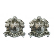 Pair of Sunderland Borough Police Chrome Collar Badges