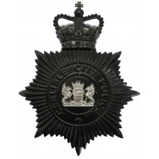 Carlisle City Police Night Helmet Plate - Queen's Crown