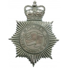 Dover Harbour Board Police Helmet Plate - Queen's Crown