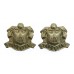 Pair of Sunderland Borough Police White Metal Collar Badges