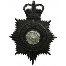 Northampton & County Constabulary Night Helmet Plate - Queen'