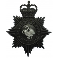 Buckinghamshire Constabulary Night Helmet Plate - Queen's Crown