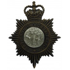 Huntingdon County Police (Huntingdonshire County Constabulary) Helmet Plate - Queen's Crown