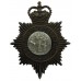 Huntingdon County Police (Huntingdonshire County Constabulary) Helmet Plate - Queen's Crown